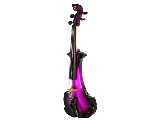 Bridge Aquila Electric Violin - Black/Purple